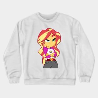 Sunset Shimmer is suspicious Crewneck Sweatshirt